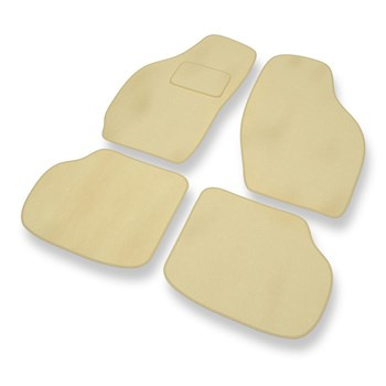 Fußmatten Auto für Daewoo Tico Hatchback (1991-2001) - Premium Velours beige Aut