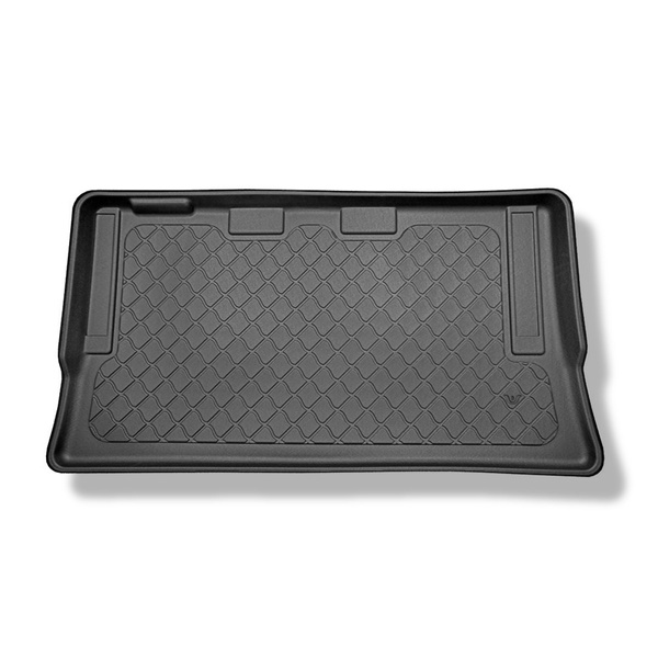 Kofferraumwanne für Mercedes-Benz EQV 300 Van (10.2020-....) - Kofferraummatte rutschfest Schutzmatte - lange Version (Radstand 3.200 mm, Autolänge 5.140 mm); hinter der dritten Sitzreihe; ohne geteilten Gepäckraum