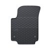 Gummifußmatten Auto für Volkswagen up! Hatchback (2011-2023) - Gummimatten Gummi Fußmatten - schwarz - 2 Stk.