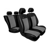 Maßgeschneiderte Sitzbezüge Auto für Ford Focus II Hatchback, Kombi, Limousine (2003-2010) - Autositzbezüge Schonbezüge für Autositze - grau