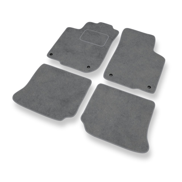 Fußmatten Auto für Skoda Octavia I Kombi, Liftback (1996-2010) - Premium Velours graue Automatten Autoteppiche