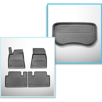 Set Kofferraumschale und angepasste Autoteppiche TPE für: Tesla Model 3 Limousin