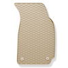 Gummifußmatten Auto für Volkswagen Passat B5 (1996-2005) - Gummimatten Gummi Fußmatten - beige