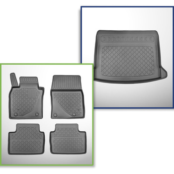 Set Kofferraumschale und angepasste Autoteppiche TPE für: Mazda CX-30 SUV (08.20