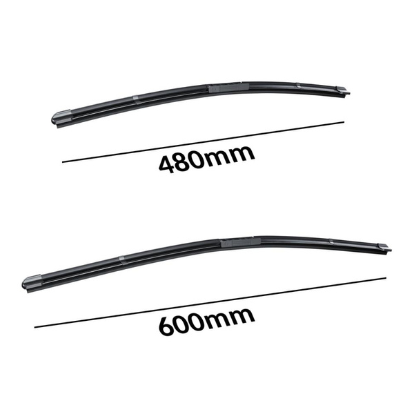 Vordere Scheibenwischer für Volkswagen Golf V, VI Hatchback, Cabriolet, Variant (10.2003-04.2013) - Wischerblätter Flach