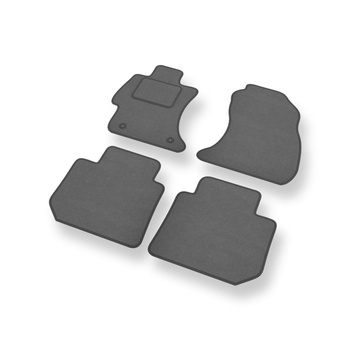 Fußmatten Auto für Subaru Impreza Hatchback (2018-2024) - Premium Velours graue 