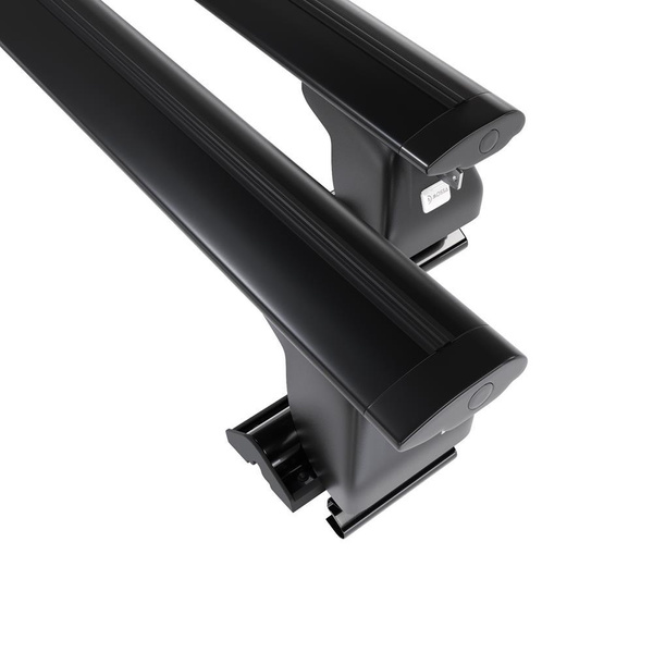 Aluminium-Dachträger für Ssangyong Musso (1993-2005) - schwarz Dachträger Dachgepäckträger - ohne Montagelemente