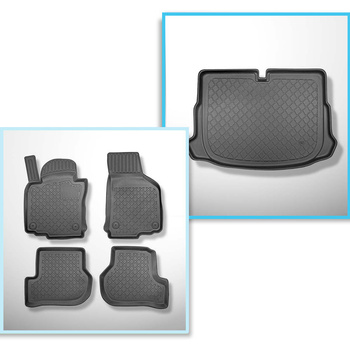 Set Kofferraumschale und angepasste Autoteppiche TPE für: Volkswagen Scirocco II