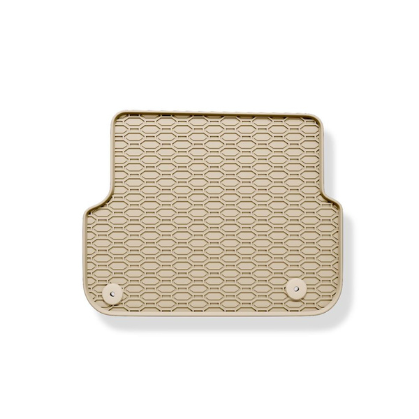 Gummifußmatten Auto für Audi A4 B8 Avant, Limousine (2007-2015) - Gummimatten Gummi Fußmatten - beige - 4 Stk.