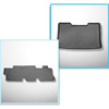 Set Kofferraumschale und angepasste Autoteppiche TPE für: Volkswagen Caravelle T5 Van (2003-05.2015) - kurzer Achsabstand;hinter der dritten Sitzreihe;voll hinten 3. Reihe