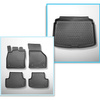 Set Kofferraumschale und angepasste Autoteppiche TPE PREMIUM für: Audi A3 8V Hatchback, Sportback (08.2012-03.2020) - für untere und obere Ladefläche; nicht für e-tron