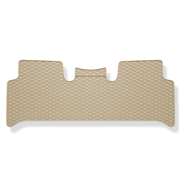 Gummifußmatten Auto für Renault Scenic II MPV (2003-2009) - Gummimatten Gummi Fußmatten - beige - 3 Stk.