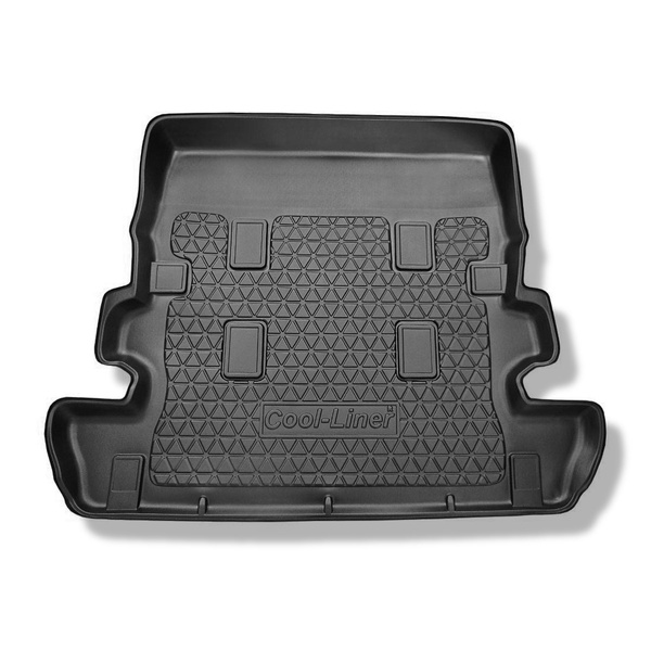 Kofferraumwanne für Toyota Land Cruiser V8 J200 SUV (2007-2021) - Kofferraummatte rutschfest Schutzmatte - 7 Sitze