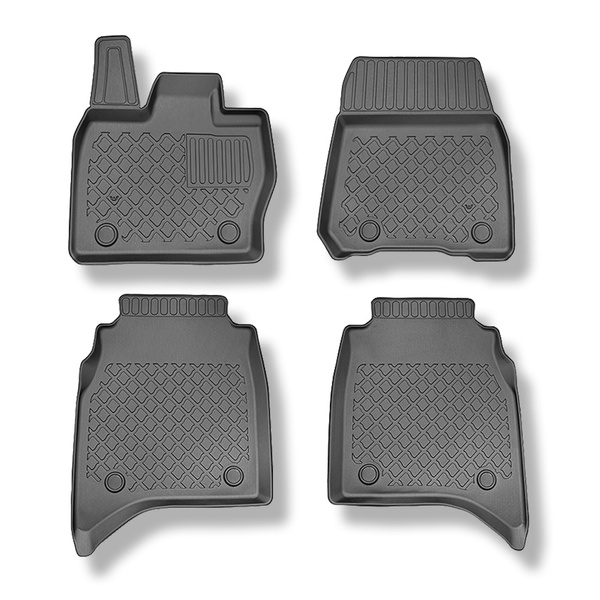 TPE Fußmatten Auto für Land Rover Range Rover V (460) LWB SUV (11.2021-....) - schwarz Automatten Autoteppiche