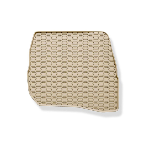 Gummifußmatten Auto für Volkswagen Passat B5 Limousine, Variant (1996-2005) - Gummimatten Gummi Fußmatten - beige - 4 Stk.
