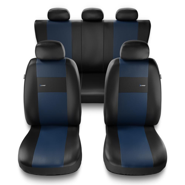Universal Sitzbezüge Auto für Peugeot 108 (2014-2017) - Autositzbezüge Schonbezüge für Autositze - XL-BL
