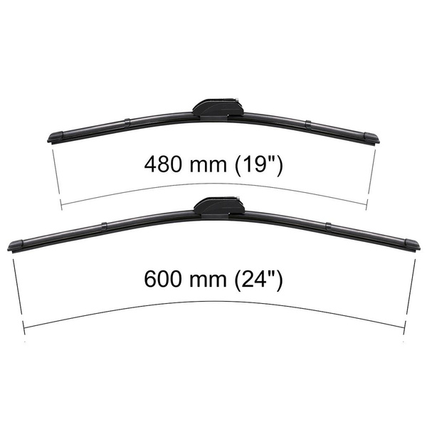 Vordere Scheibenwischer für Nissan Pathfinder R51 SUV (01.2005-2013) - Wischerblätter Flach