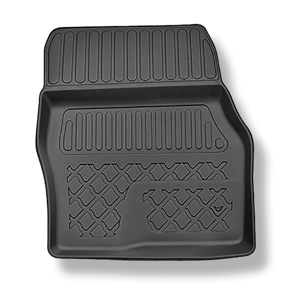 TPE Fußmatten Auto für Ford Tourneo Connect II Van (01.2014-2022) - schwarz Automatten Autoteppiche - 5 oder 7 Sitze; ohne dritte Sitzreihe