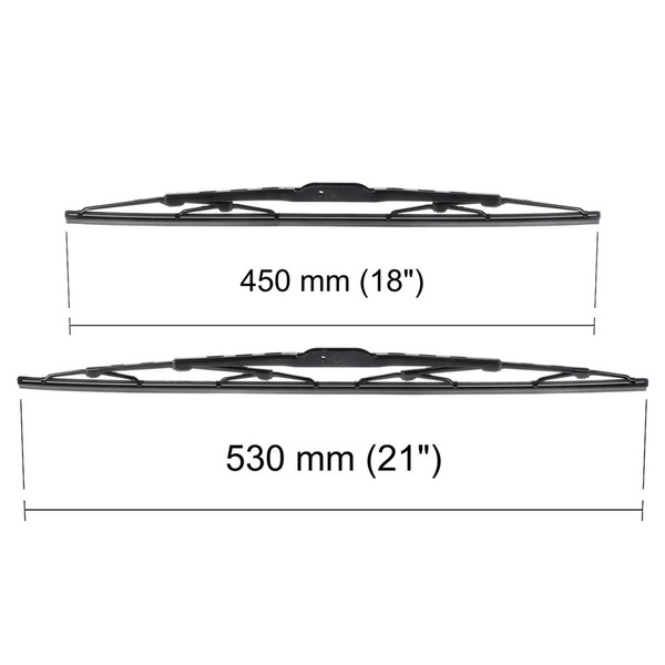 Vordere Scheibenwischer für Fiat Punto II FL Hatchback, Van (2003-12.2010) - Wischerblätter Standard