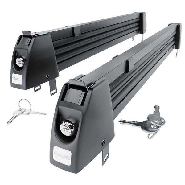 Skiträger auf dem Dachgepäckträger - Ski rack M-7703 - schwarz - für 3 Skipaare oder 2 Snowboards