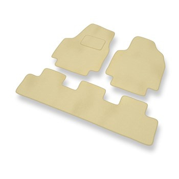 Fußmatten Auto für Peugeot Expert I Van (1995-2007) - Premium Velours beige Auto