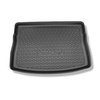 Kofferraumwanne für Volkswagen Golf VII Hatchback (10.2012-12.2019) - Kofferraummatte rutschfest Schutzmatte - erhöhte Ladefläche (mit Not-Reserverad/Reparaturset); mit vollem Reserverad