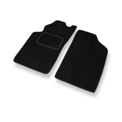 Fußmatten Auto für Toyota Avensis I Kombi, Liftback, Limousine (1997-2003) - Premium Velours schwarze Automatten Autoteppiche