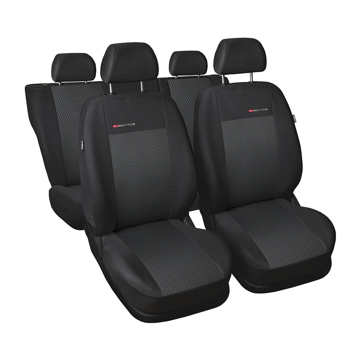 Maßgeschneiderte Sitzbezüge Auto für Volkswagen Tiguan I FL SUV (2011-2015)  - Autositzbezüge Schonbezüge für Autositze - E3 Typ 3