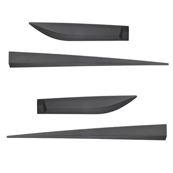 Schwarze Auto Seitenschutzleisten Hyundai ix20 MPV (2010-2018)