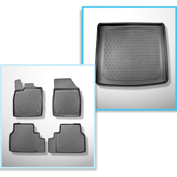 Set Kofferraumschale und angepasste Autoteppiche TPE für: Volkswagen ID.4 SUV (1