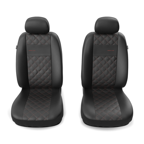 Universal Sitzbezüge Auto für Volkswagen Caddy II, III, IV, V (1995-....) – Vordersitze Autositzbezüge Schonbezüge – PRP-RD