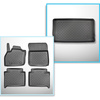 Set Kofferraumschale und angepasste Autoteppiche TPE für: Renault ZOE Hatchback (12.2012-05.2019)