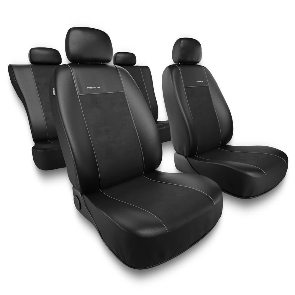 Universal Sitzbezüge Auto für Nissan Micra K11, K12, K13, K14 (1992-2019) -  Autositzbezüge Schonbezüge für Autositze - PR2 schwarz