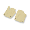 Fußmatten Auto für SEAT Toledo IV Liftback (2012-2018) - Premium Velours beige Automatten Autoteppiche