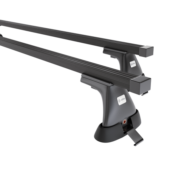 Stahl-Dachträger für Peugeot Partner First mk I (2008-2018) - schwarz Dachträger Dachgepäckträger - Montagepunkte