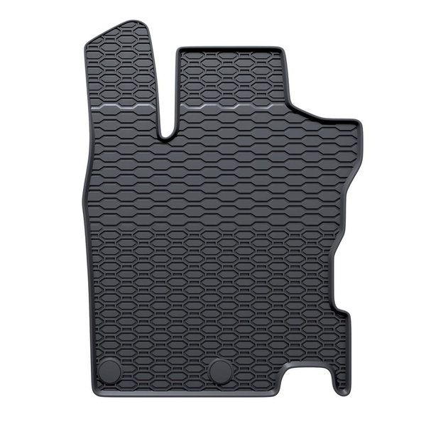 Gummifußmatten Auto für Nissan Qashqai II Crossover (2014-2021) - Gummimatten Gummi Fußmatten - schwarz - 4 Stk.