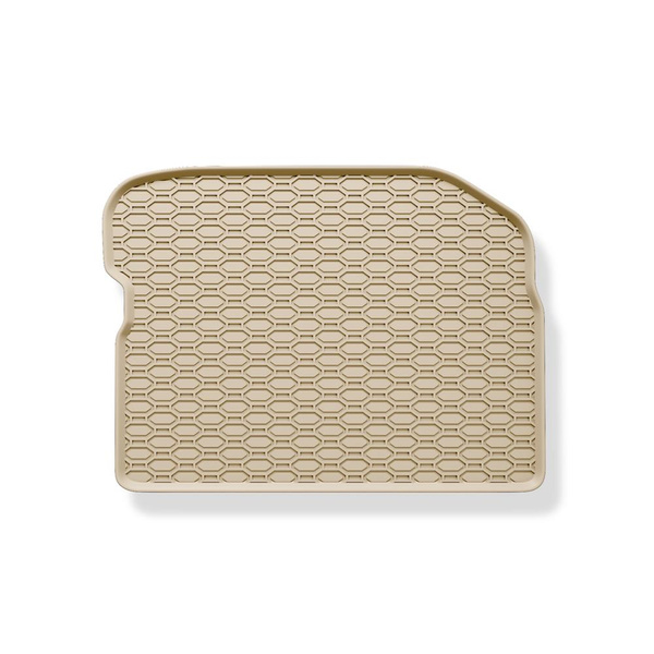Gummifußmatten Auto für Volkswagen New Beetle Hatchback, Cabriolet (1998-2010) - Gummimatten Gummi Fußmatten - beige - 4 Stk.
