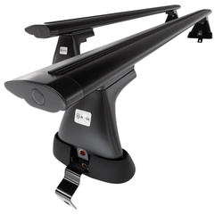 Aluminium-Dachträger für Skoda Fabia IV (2021-....) - schwarz Dachträger Dachgepäckträger - ohne Montagelemente