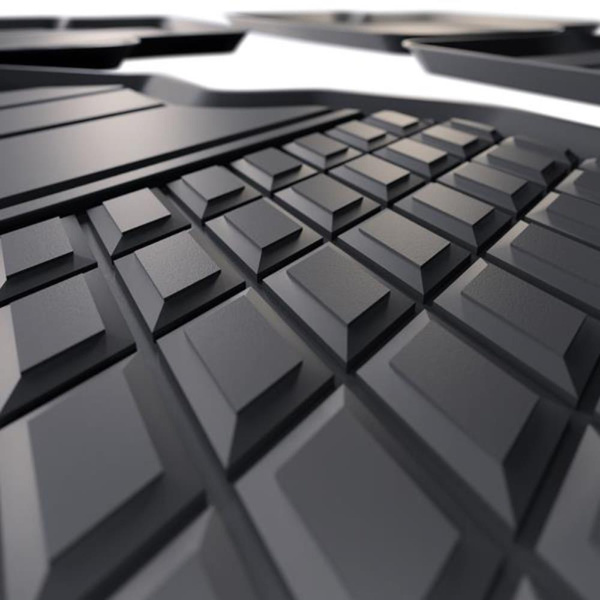 TPE Fußmatten Auto für Audi A1 II Sportback (2018-2024) - schwarz Automatten Autoteppiche