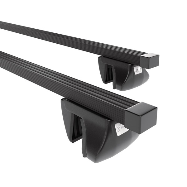 Stahl-Dachträger für BMW 5er E61 (2004-2009) - schwarz Dachträger Dachgepäckträger - Reling