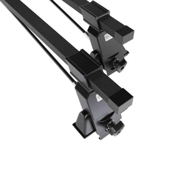 Stahl-Dachträger für Mitsubishi Carisma (1997-2005) - schwarz Dachträger Dachgepäckträger - Montagepunkte