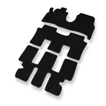 Fußmatten Auto für Citroen C8 MPV (2002-2014) - schwarze Automatten Autoteppiche