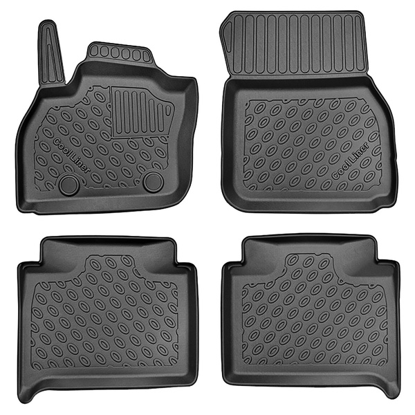 TPE Fußmatten Auto für Renault ZOE Hatchback (06.2019-03.2024) - schwarz Automatten Autoteppiche