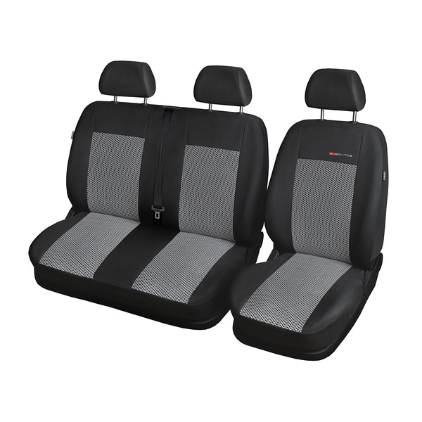Maßgeschneiderte Sitzbezüge Auto für Peugeot Partner II Van (2008-2018) nur vordere Sitze - 3x1 - Autositzbezüge Schonbezüge für Autositze - E2