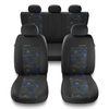 Universal Sitzbezüge Auto für Volkswagen Golf III, IV, V, VI, VII, VIII (1991-....) - Autositzbezüge Schonbezüge für Autositze - UNE-BL