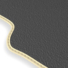 Fußmatten Auto für Opel Agila B Hatchback (2008-2014) - Premium Velours beige Automatten Autoteppiche