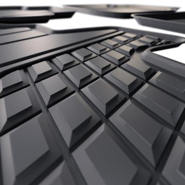 TPE Fußmatten Auto für Volkswagen Tiguan II SUV (2016-2024) - schwarz Automatten Autoteppiche