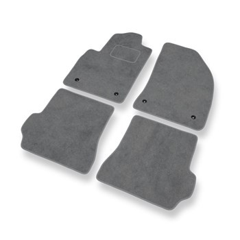 Fußmatten Auto für Mazda 2 I Hatchback (2003-2007) - Premium Velours graue Autom