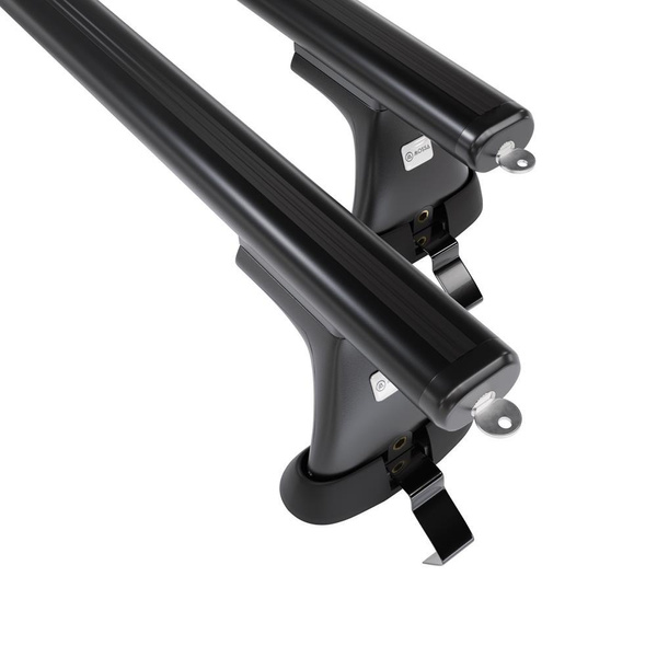 Aluminium-Dachträger für Skoda Octavia mk II (2009-2012) - schwarz Dachträger Dachgepäckträger - ohne Montagelemente