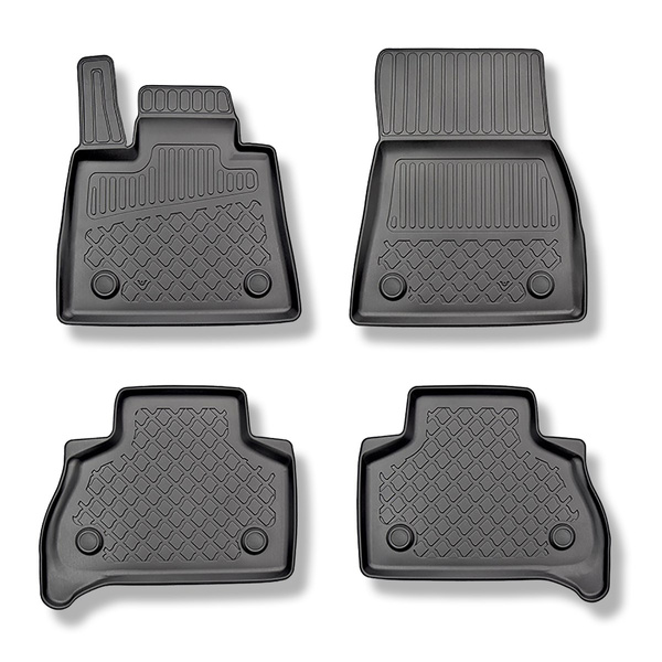 TPE Fußmatten Auto für BMW X5 G05 SAV (11.2018-....) - schwarz Automatten Autoteppiche - 5 oder 7 Sitze; ohne dritte Sitzreihe; auch mit Hybridantrieb